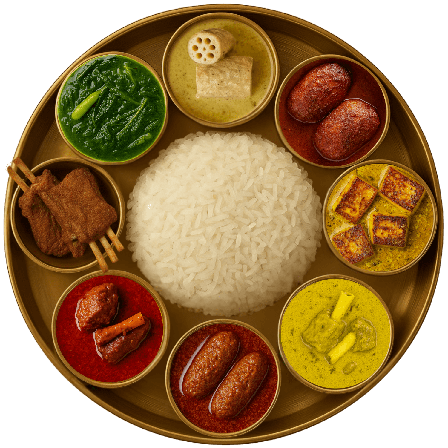 Traditional Kashmiri Thaali